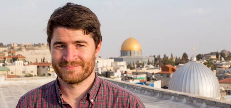 Patrick Adamiak in Jerusalem 2014, photo from his personal collection