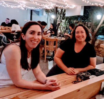 Lubna Omar (left) and Kate Grossman (right)