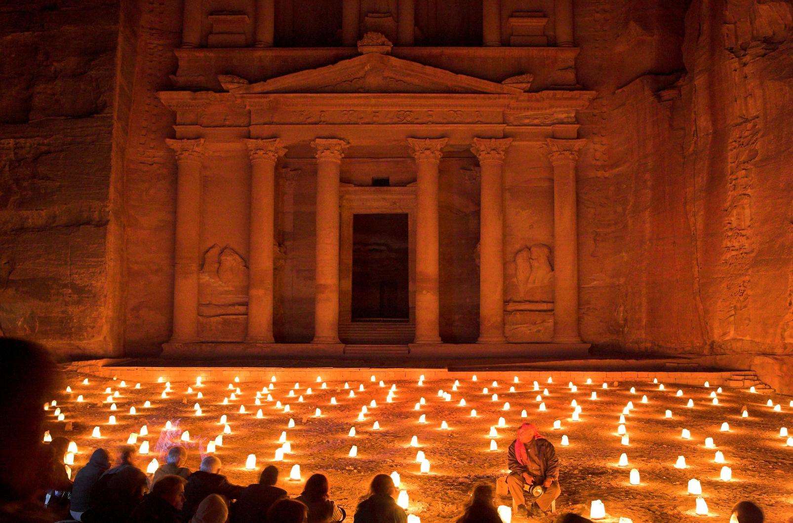 Wendy Botham, pioneering spirit and general manager of Petra Moon Tourist Services, was instrumental in developing "Petra by Night," a romantic, candle-lit walk through Petra's narrow Siq up to the Treasury. Photo Jordan Tourism Board.
