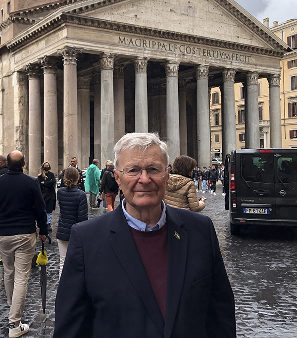 Gary Rollefson in Rome, 2022. (Photo courtesy of Gary Rollefson.)